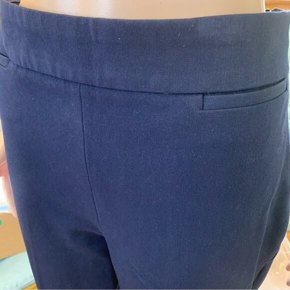 Talbots High Waist Straight Dress Pants Navy Blue Size 10 - Picture 3 of 4